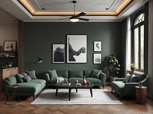 BLOG 6 pomysłów na trendy wnętrza w 2025 roku - wnętrze monochromatyczne 4